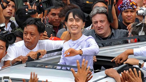 New era: Aung San Suu Kyi.