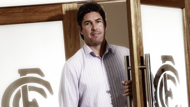 Standing tall: Stephen Kernahan in his role as Carlton Football Club president