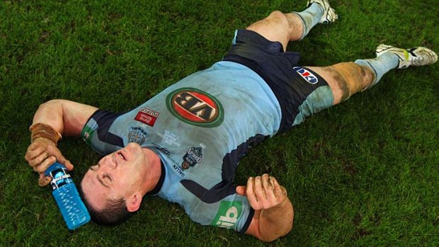 Reduced workload: Paul Gallen is expected to play less minutes this Origin series.
