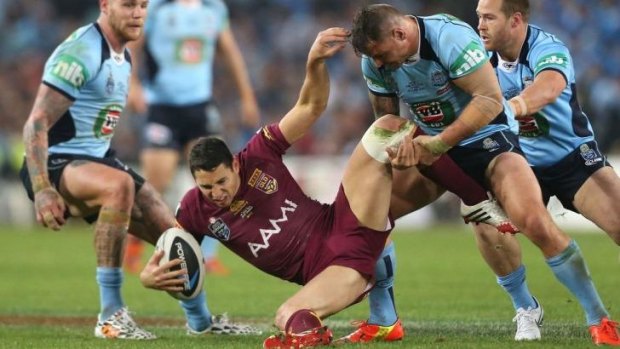 Billy Slater: Upended and uncertain for Sunday's clash.