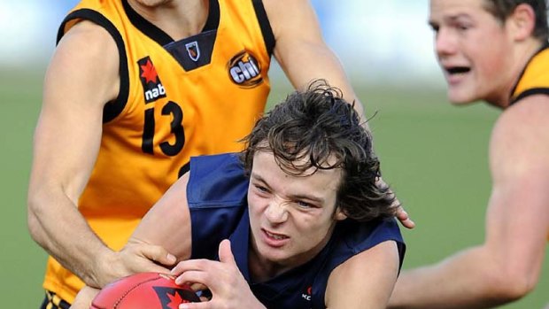 Blues bound: Dylan Buckley, son of ex-Carlton player Jimmy, will be a draft pick for the club.
