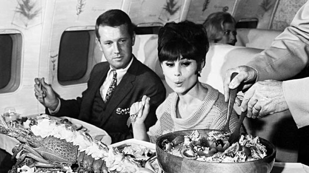The lobster travels first class &#8230; in-flight catering has gone through considerable changes over the years.