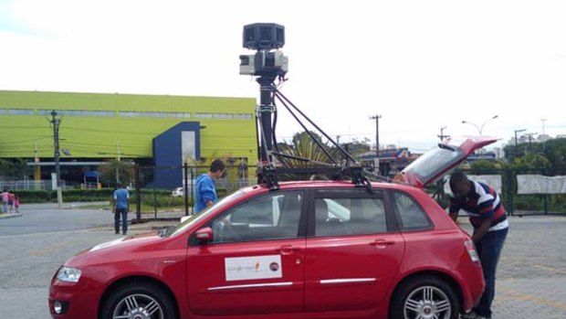 A Google Street View car in action. Photo: <a href="http://www.flickr.com/photos/rbp/">RBP/Flickr</a>