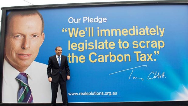 Pivotal: The Carbon Tax has underpinned Tony Abbott's election campaign.