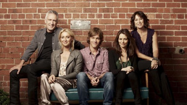 Comic drama ... The cast of Offspring.