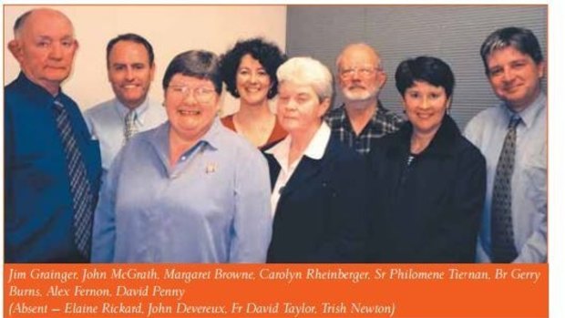 Sister Philomene Tiernan, (front centre) and others.