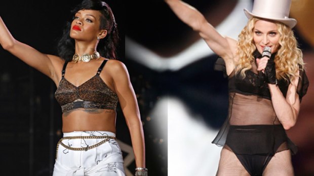Similarities between Rihanna and Madonna as performers cannot be denied, writes Christine Sams.