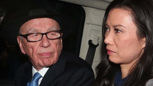 Divorced: Rupert Murdoch and his third wife Wendi Deng.