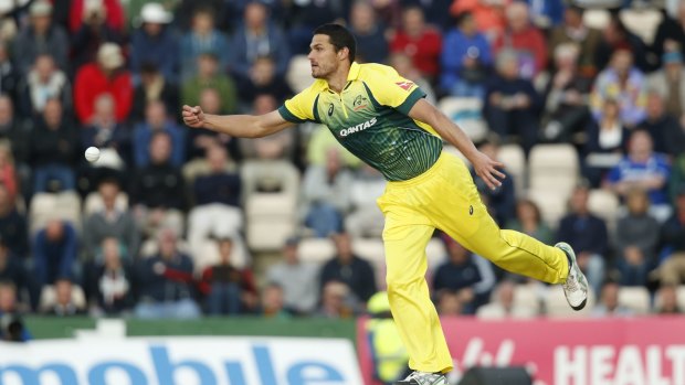 Not happy: Australia fast bowler Nathan Coulter-Nile.
