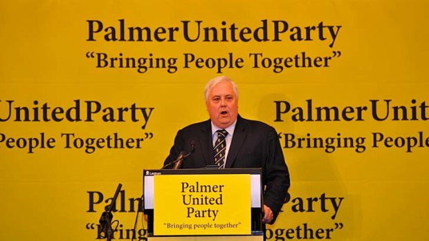 Momentum: The Palmer United Party has now endorsed nearly 100 candidates.