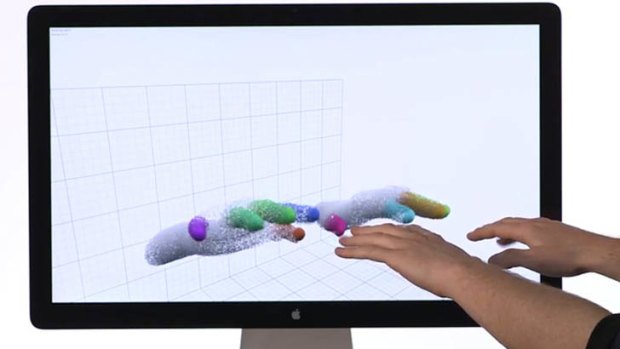 Leap Motion in action.