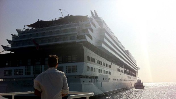 The "Celebrity Cruise" ship.