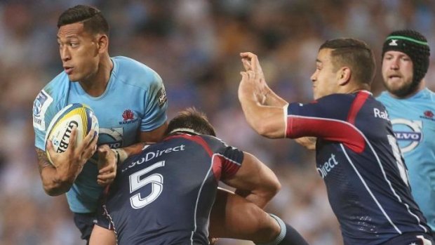Israel Folau will miss just his second Super Rugby match for the Waratahs.