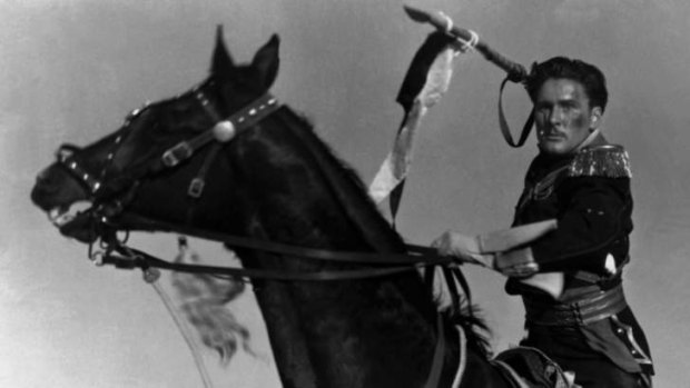 Screen idol: Australian Errol Flynn in The Charge of the Light Brigade, in which he could have used Drongo.