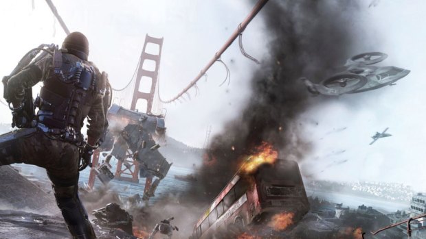 Call of Duty: Advanced Warfare exoskeleton and future tech go on display  in new trailer