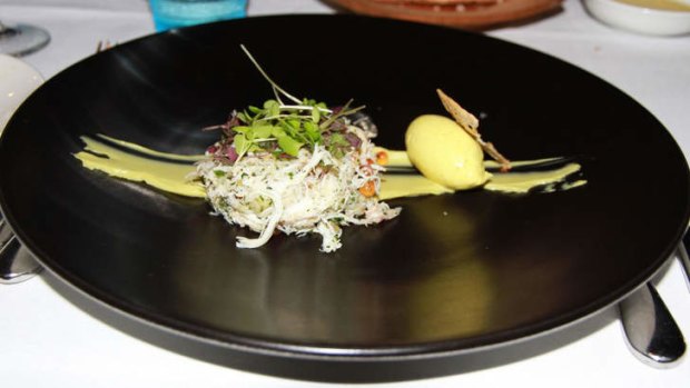 Stokehouse Q blue swimmer crab entree.