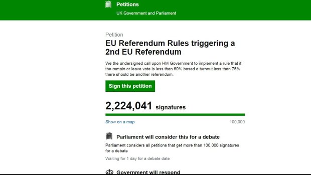 These petition numbers were apparently inflated by bots. 