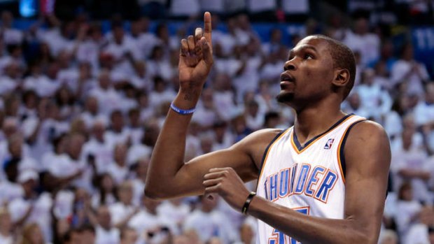 Kevin Durant is the spearhead of the Oklahoma City Thunder.