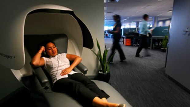 Some believe a short "nanna nap" at work can help productivity.