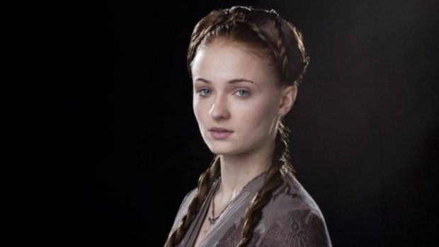 Sophie Turner as Sansa Stark in <i>Game of Thrones</i>.