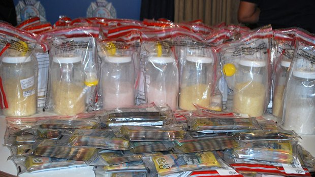 Police have seized drugs with a street value of $36 million and $540,000 in cash.