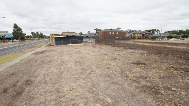 A block of land in Furlong Road, Cairnlea. Brimbank Council sold it last week for $7 million. It was originally planned to be a town centre. 
