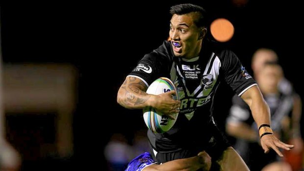 Unstoppable: Dean Whare set up New Zealand's first three tries.