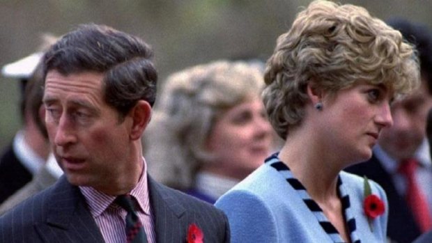 Tensions: Prince Charles and Lady Diana in 1992.
