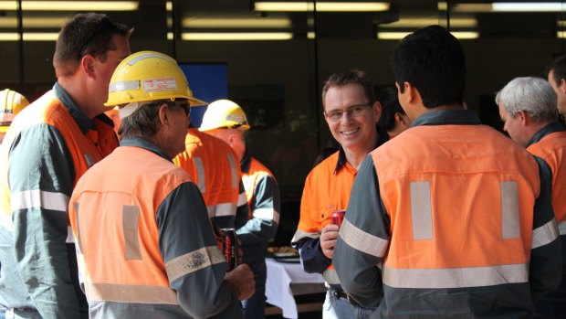BHP chief Andrew Mackenzie says workers need to turn up ready for a grand final performance. 