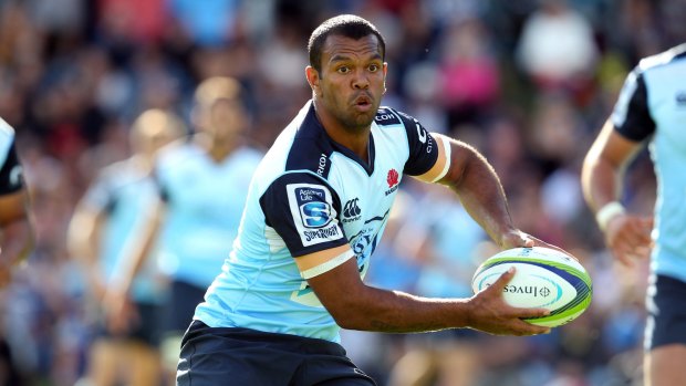 Ready to go: Kurtley Beale impressed against the Highlanders.