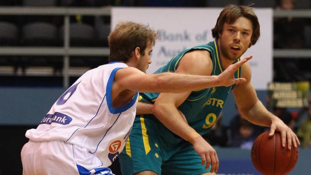 Energetic: The Boomers' Matthew Dellavedova scored a team-high 12 points.