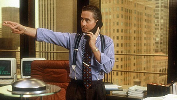 Michael Douglas in the original 1987 Wall Street.