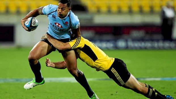 Star rise: Israel Folau has been named in a preliminary Wallabies squad after seven Super Rugby games.