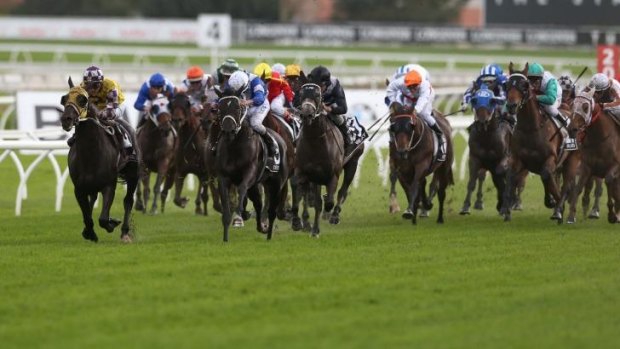 Four to the floor: Sacred Falls leads home Chris Waller's Doncaster foursome in April.