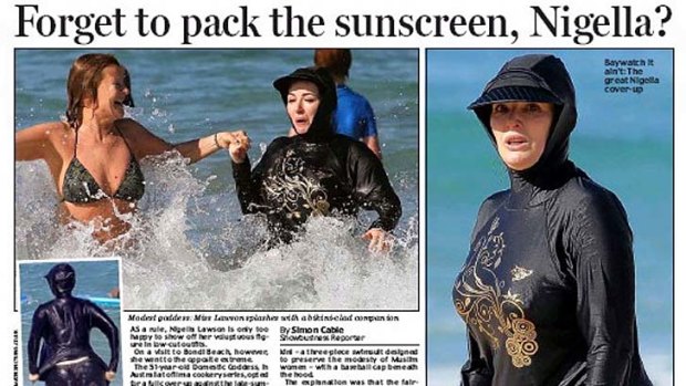 How the Daily Mail reported Nigella Lawson's last trip to Australia.