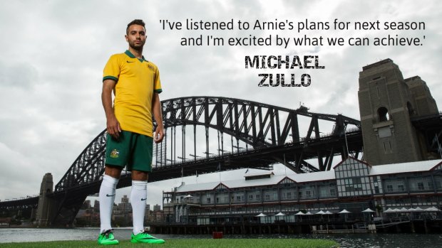 Looking ahead: Socceroos defender Michael Zullo.