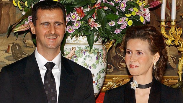 President Bashar al-Assad and his wife Asma.