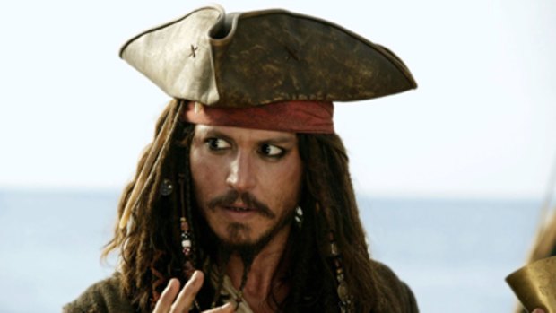 'Is he gay?' ... Johnny Depp as Captain Jack Sparrow.