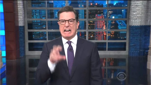 'Grrr": Stephen Colbert mocks Bob Katter response to same-sex marriage vote.