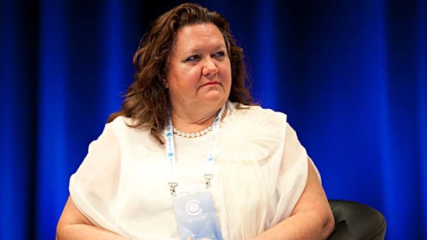 Gina Rinehart has been accused of threatening her children with bankruptcy if they did not agree to her retaining full control of the trust.
