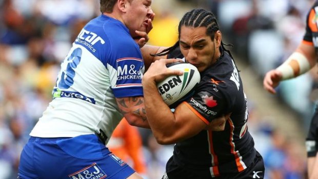 United front: Martin Taupau says the Wests Tigers are fully behind their captain and coach.