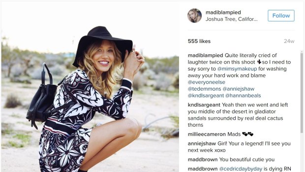 Model Bronte Blampied has been documenting her encounters with Justin Bieber on Instagram.