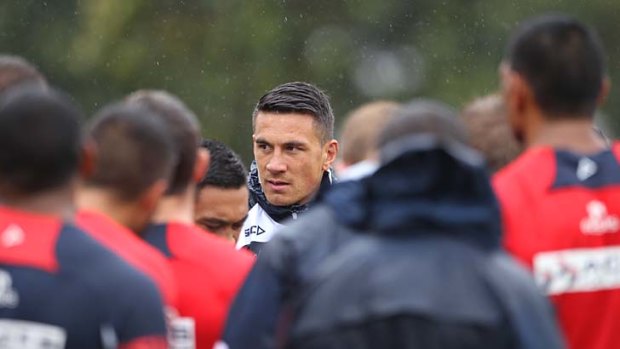 Just another face in the crowd: Sonny Bill Williams.