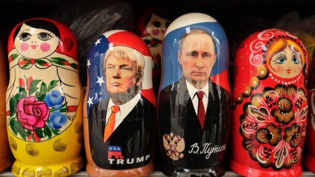 Russian dolls: Donald Trump and  Vladimir Putin.