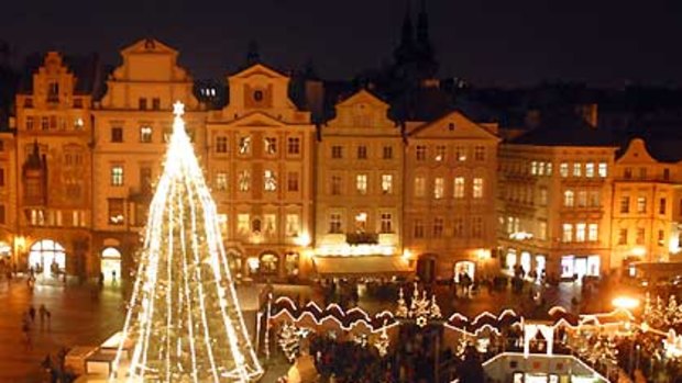 A feast of traditions ... Christmas market in the Old Town Square in Prague.
