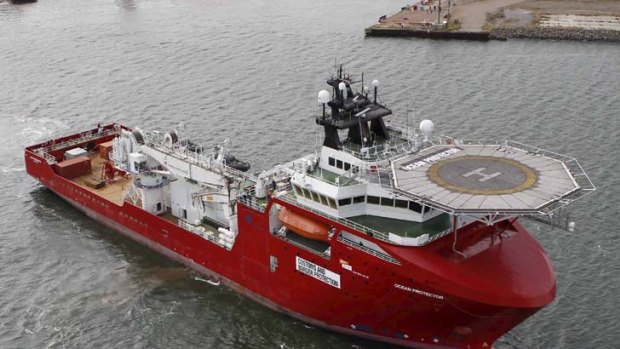 The Customs and  Border Protection vessel the Ocean Protector in a file picture.