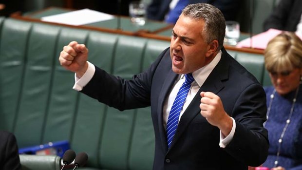 "Criticism of our strategy has been political in nature": Treasurer Joe Hockey.