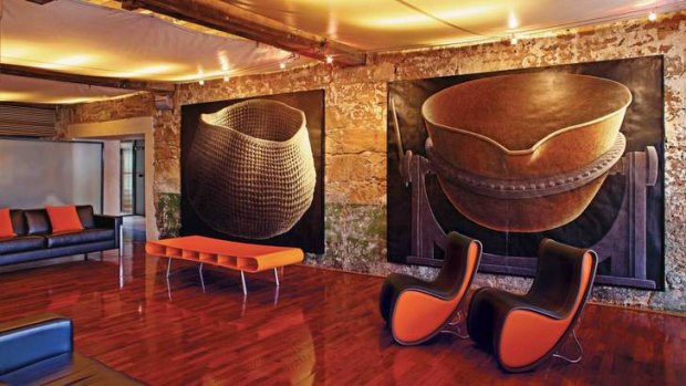Vibrant display: The Henry Jones Art Hotel in Hobart has more than 300 artworks on show.