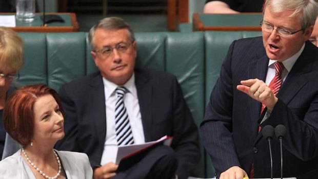 "The class war begun by Rudd, was continued by Treasurer Wayne Swan and, to a lesser extent, Gillard".