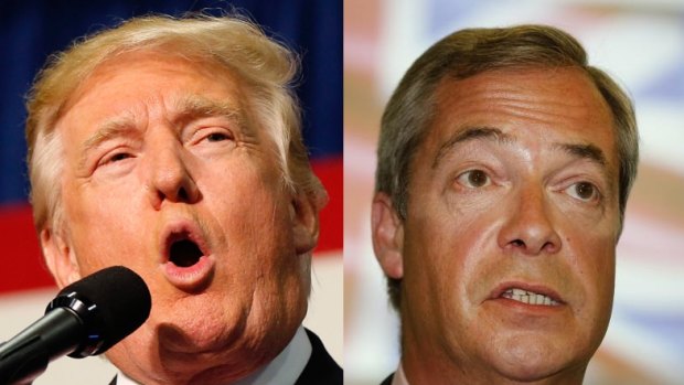 Donald Trump and Nigel Farage.